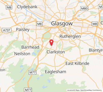 Map of Giffnock, ScotlandScotland