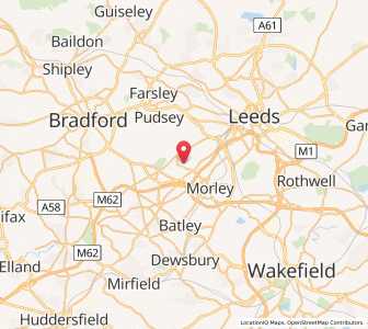 Map of Gildersome, EnglandEngland