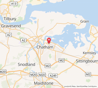 Map of Gillingham, EnglandEngland