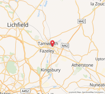 Map of Glascote, EnglandEngland