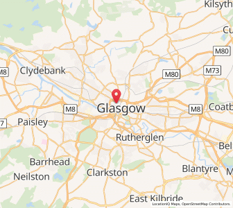 Map of Glasgow, ScotlandScotland