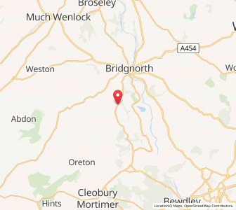 Map of Glazeley, EnglandEngland