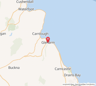 Map of Glenarm, Northern IrelandNorthern Ireland