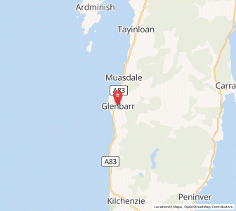 Map of Glenbarr, ScotlandScotland