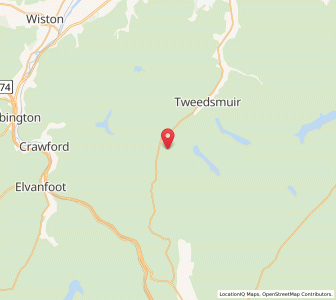 Map of Glenbreck, ScotlandScotland