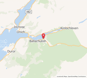 Map of Glencoe, ScotlandScotland