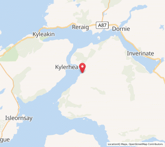 Map of Glenelg, ScotlandScotland