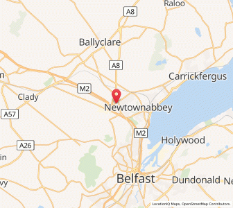 Map of Glengormley, Northern IrelandNorthern Ireland
