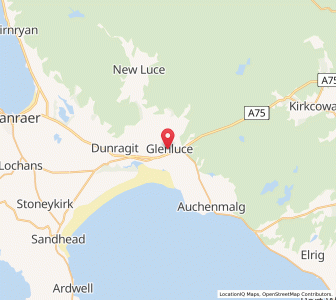 Map of Glenluce, ScotlandScotland