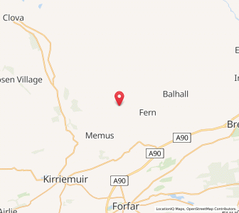 Map of Glenogil, ScotlandScotland