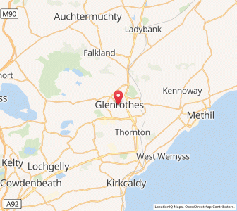 Map of Glenrothes, ScotlandScotland