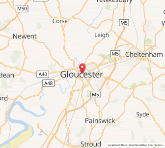 Map of Gloucester, EnglandEngland