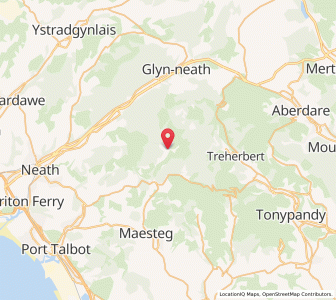 Map of Glyncorrwg, WalesWales