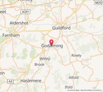Map of Godalming, EnglandEngland