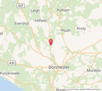 Map of Godmanstone, EnglandEngland