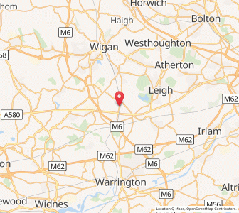 Map of Golborne, EnglandEngland