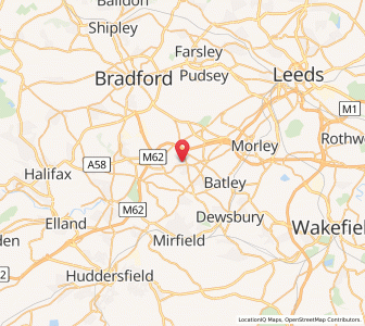 Map of Gomersal, EnglandEngland