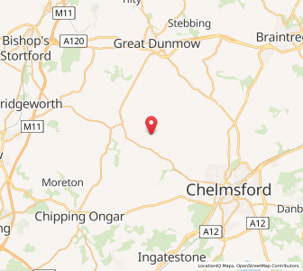 Map of Good Easter, EnglandEngland