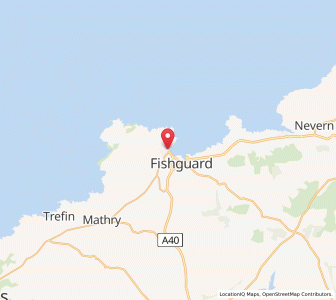 Map of Goodwick, WalesWales
