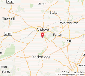 Map of Goodworth Clatford, EnglandEngland