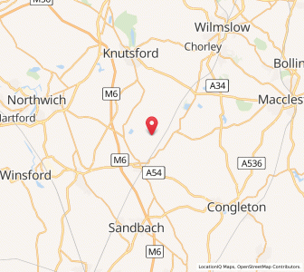 Map of Goostrey, EnglandEngland