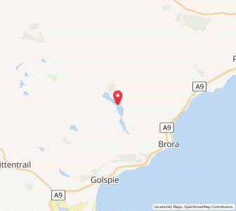 Map of Gordonbush, ScotlandScotland