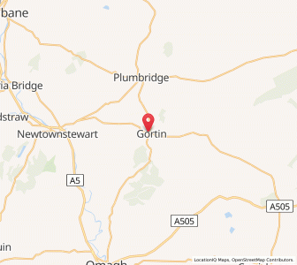 Map of Gortin, Northern IrelandNorthern Ireland