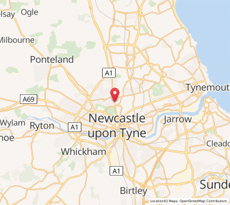 Map of Gosforth, EnglandEngland