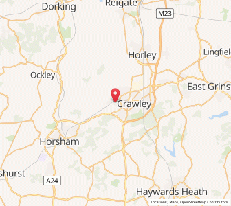 Map of Gossops Green, EnglandEngland