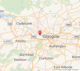 Map of Govan, ScotlandScotland