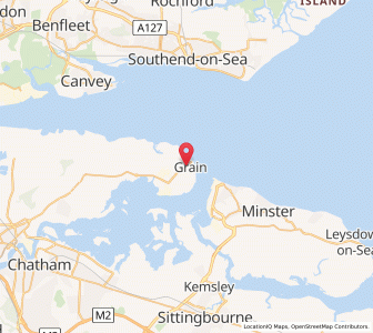 Map of Grain, EnglandEngland