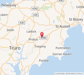 Map of Grampound, EnglandEngland