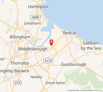 Map of Grangetown, EnglandEngland