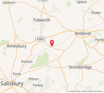 Map of Grateley, EnglandEngland