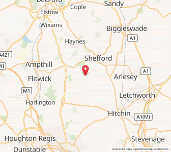 Map of Gravenhurst, EnglandEngland