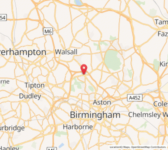 Map of Great Barr, EnglandEngland