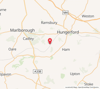 Map of Great Bedwyn, EnglandEngland