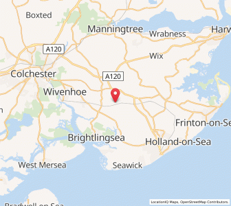 Map of Great Bentley, EnglandEngland