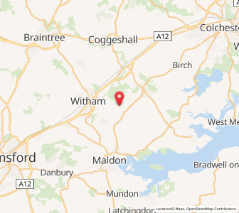 Map of Great Braxted, EnglandEngland