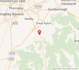 Map of Great Broughton, EnglandEngland