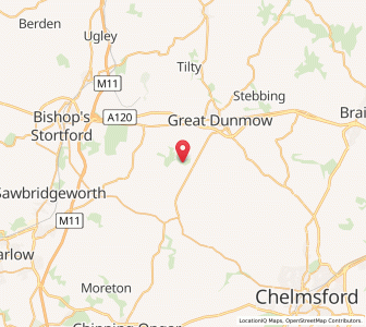 Map of Great Canfield, EnglandEngland