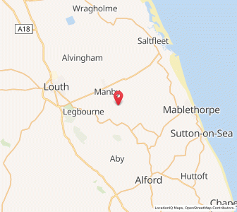 Map of Great Carlton, EnglandEngland