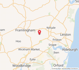 Map of Great Glemham, EnglandEngland