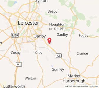 Map of Great Glen, EnglandEngland