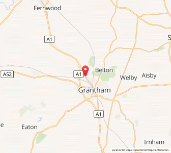 Map of Great Gonerby, EnglandEngland