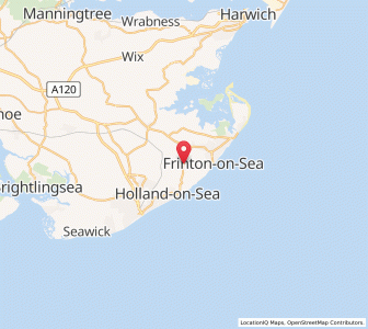 Map of Great Holland, EnglandEngland