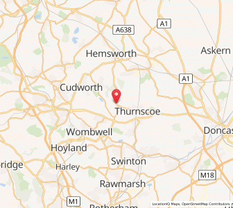 Map of Great Houghton, EnglandEngland