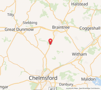 Map of Great Leighs, EnglandEngland