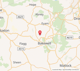 Map of Great Longstone, EnglandEngland