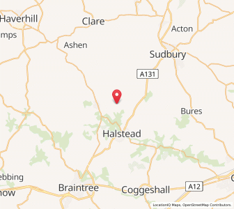 Map of Great Maplestead, EnglandEngland